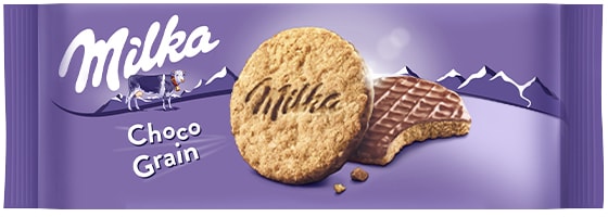 Печенье Milka с овсяными хлопьями покрытое шоколадом 168г