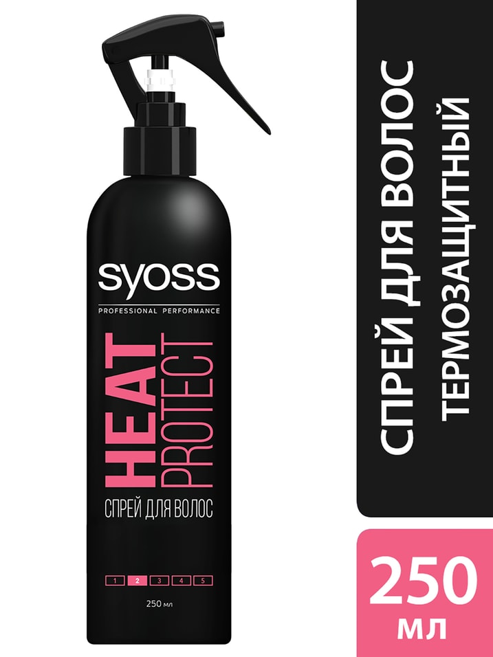 Отзывы о Спрей для укладки волос Syoss Heat Protect Эффективная термозащита Фиксация 2 250мл