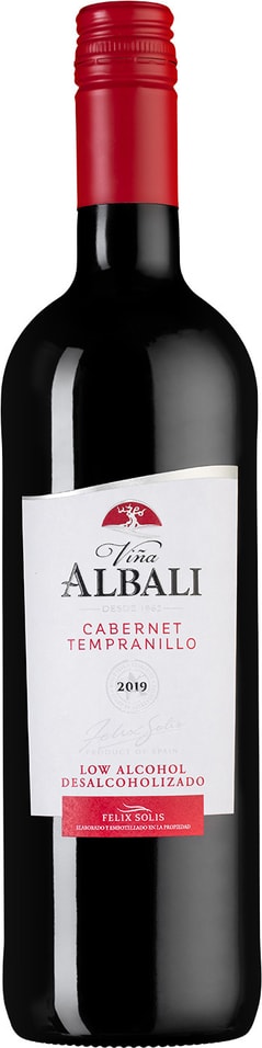 Вино Felix Solis Vina Albali Cabernet Tempranillo красное 0.5% 0.75мл