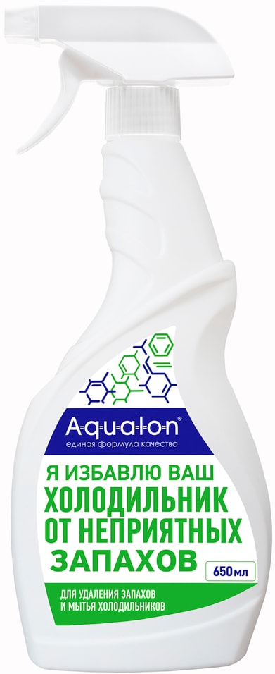 Средство чистящее Aqualon Део-очиститель для удаления запахов и мытья холодильников пластика 650мл