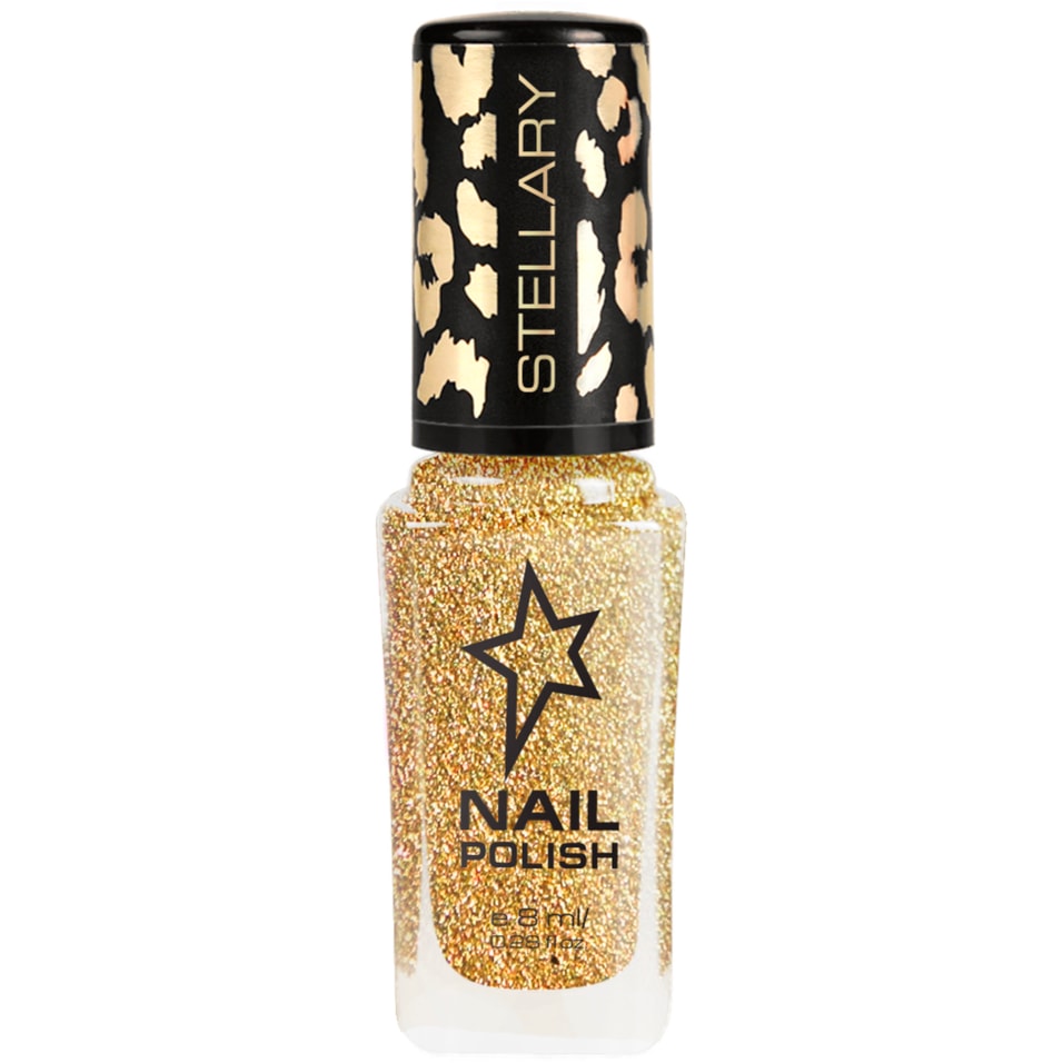 Лак для ногтей Stellary Nail polish тон 115 розовый с блестками 8мл 189₽