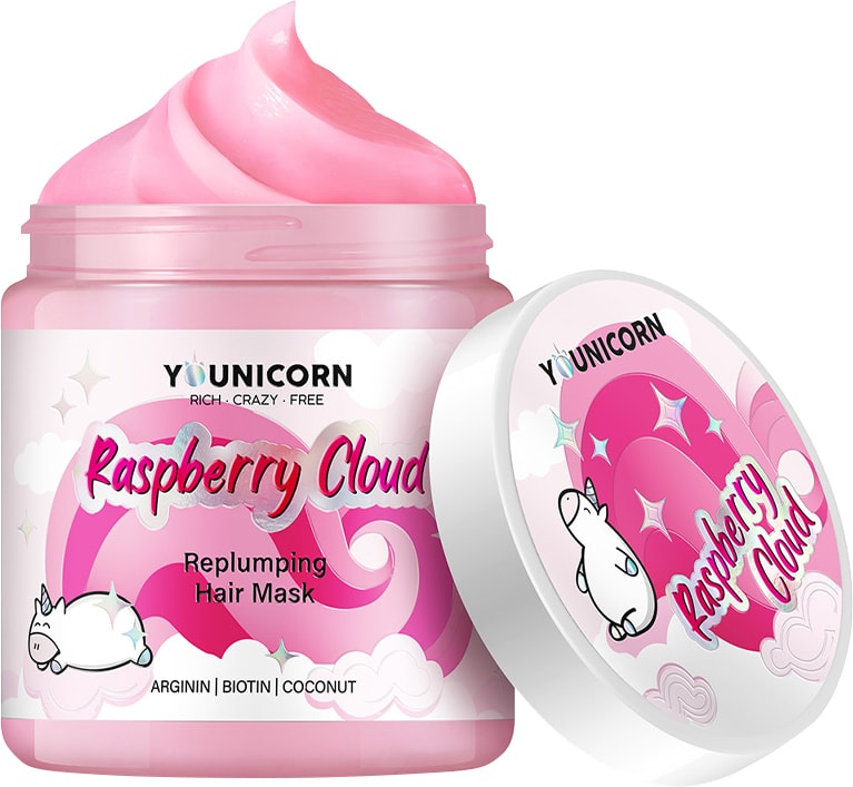 Маска для волос Younicorn Raspberry Cloud восстанавливающая 250мл