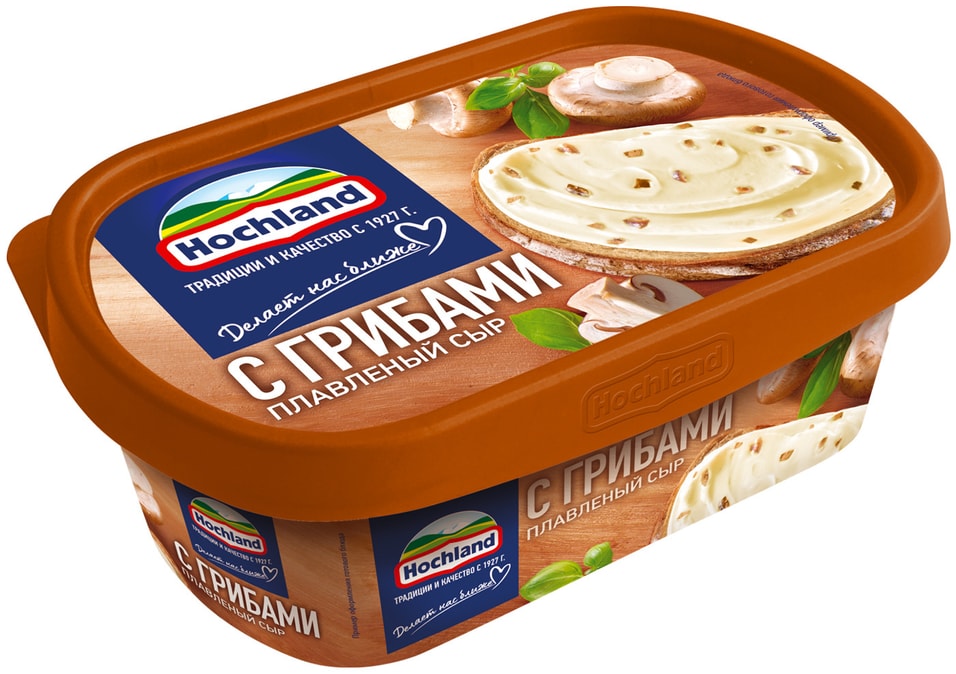 Сыр плавленый Hochland с грибами 55% 200г от Vprok.ru