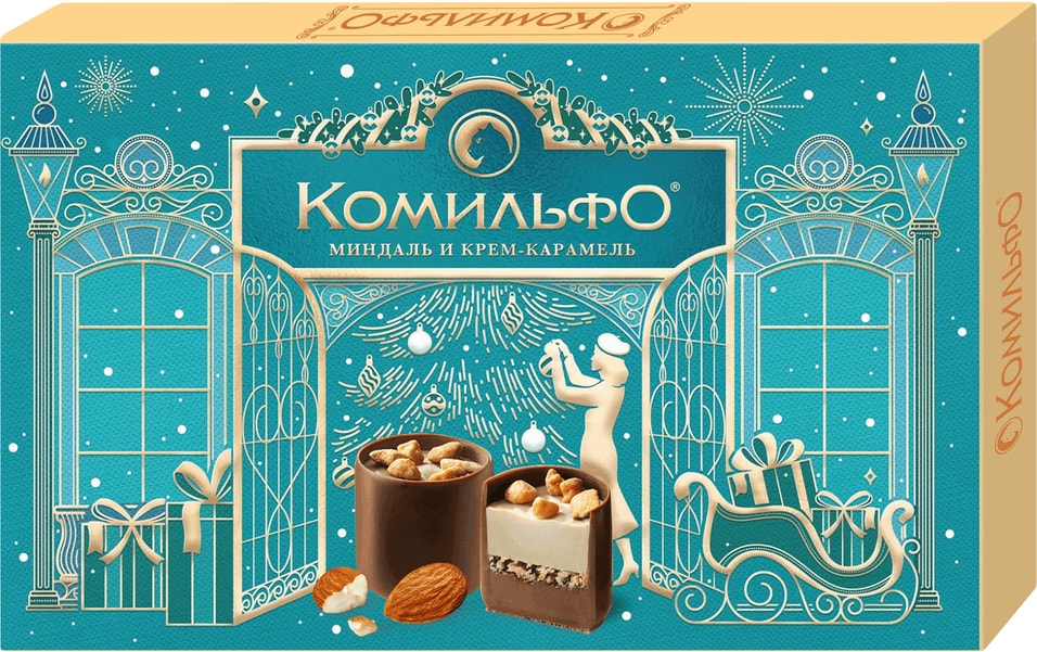 Конфеты Комильфо шоколадные Миндаль и крем-карамель 116г 419₽