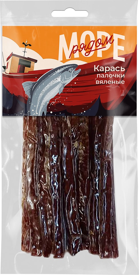 Рыбные палочки Море Рядом из сазана вяленые 50г от Vprok.ru