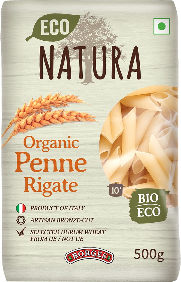 Макароны Pasta Eco Natura Penne Rigate 500г от Vprok.ru