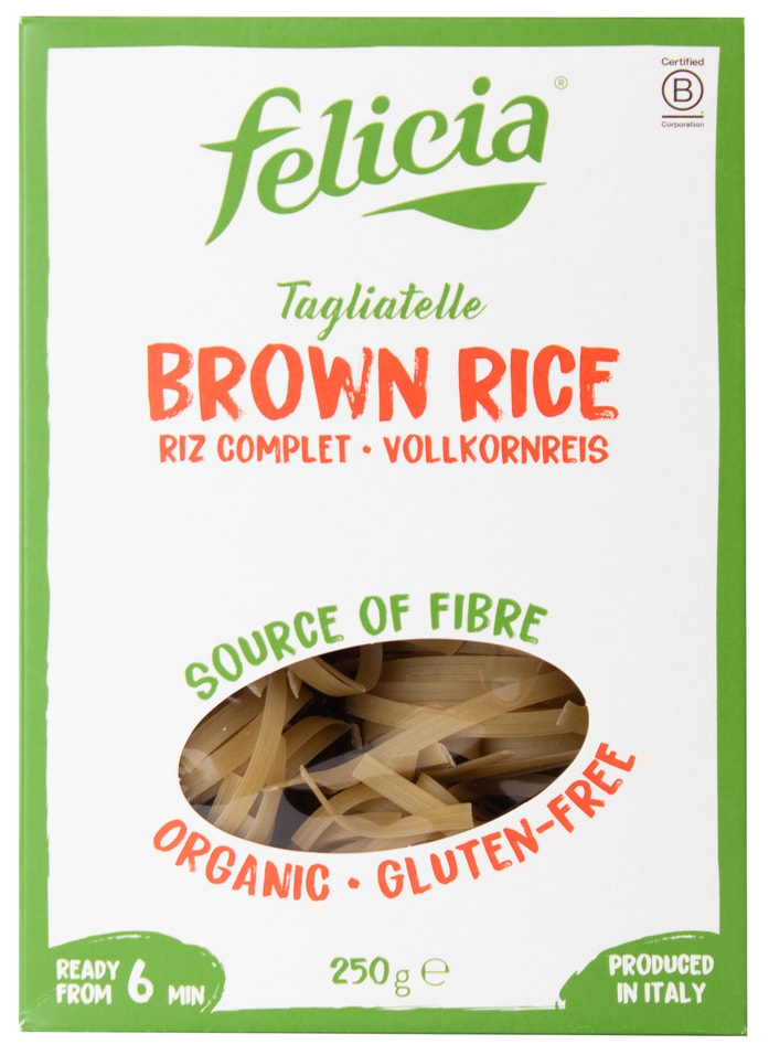 Макароны Felicia Tagliatelle Brown rice Лапша в гнездах 250г