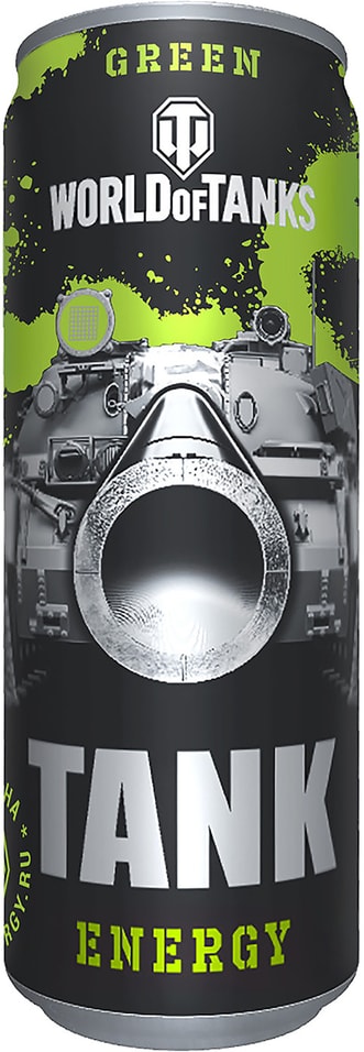 Напиток World of Tanks Green энергетический 450мл от Vprok.ru