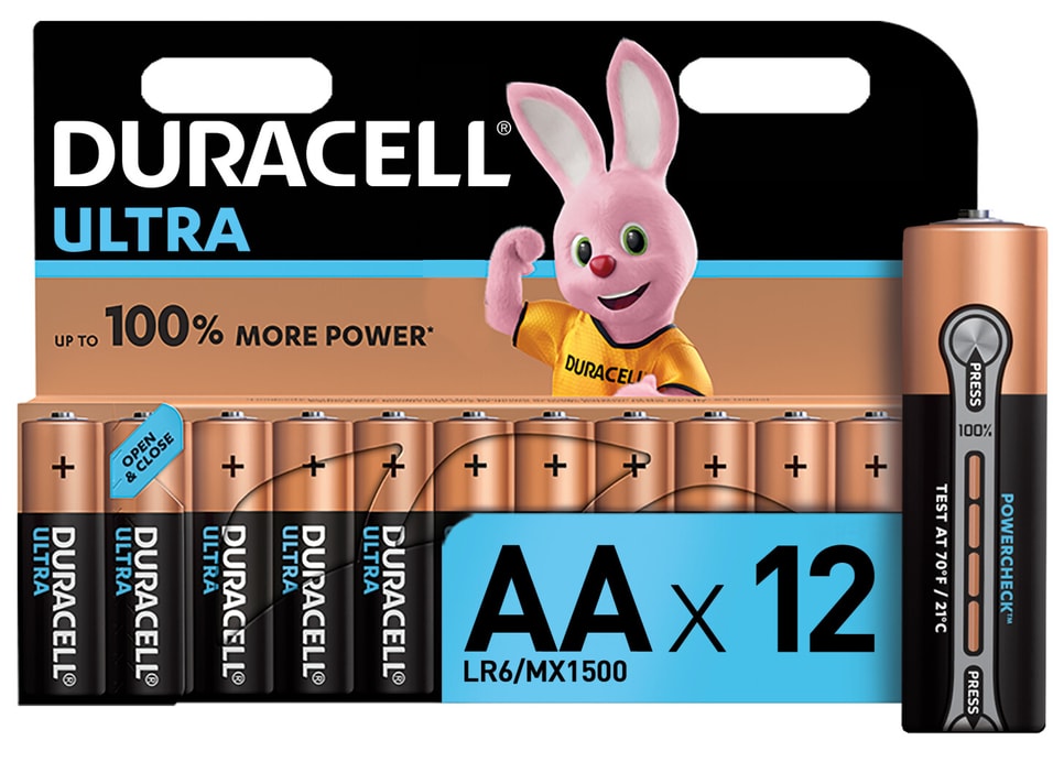 Батарейки Duracell Ultra AA 12шт от Vprok.ru