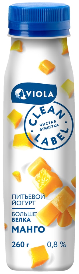 Йогурт Viola Clean Label Манго 08 260гс доставкой 91₽