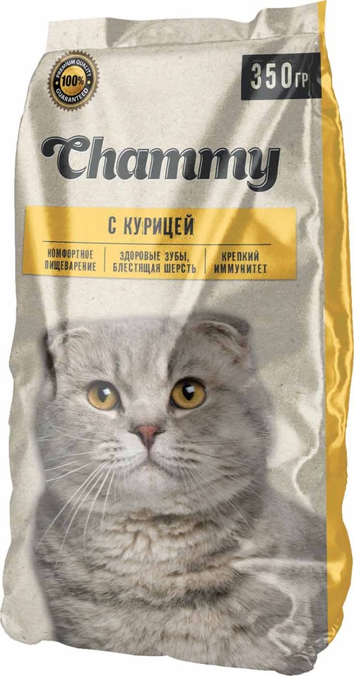 Сухой корм для кошек Chammy Курица 350г