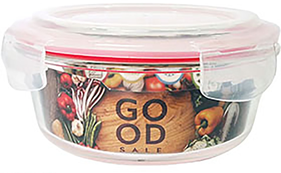 Контейнер Good Sale для пищевых продуктов стеклянный с крышкой 650мл