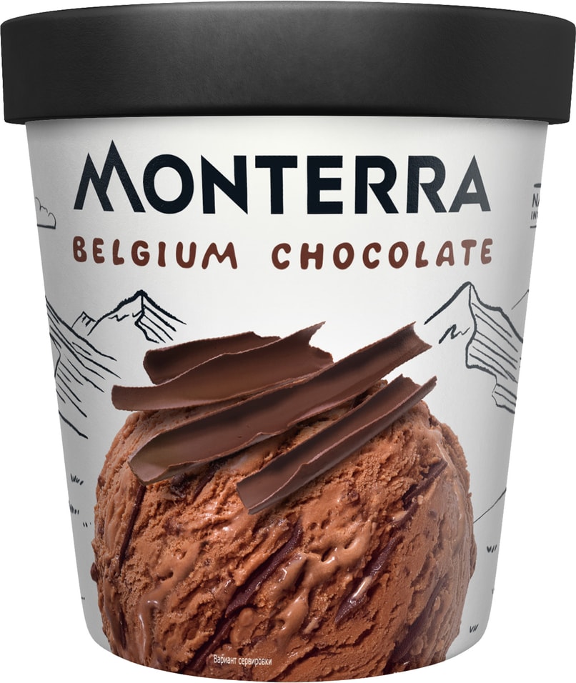 Мороженое Monterra Бельгийский шоколад 480мл