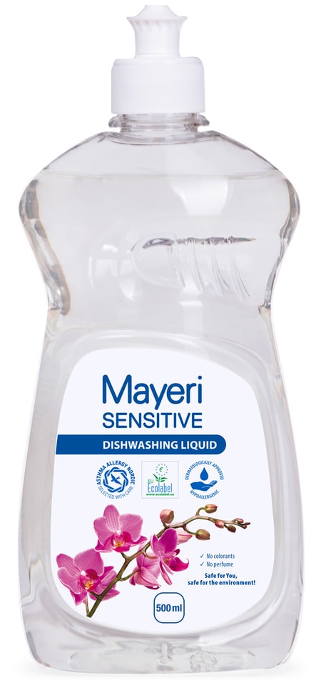 Средство для мытья посуды Mayeri Sensitive Эко 500мл