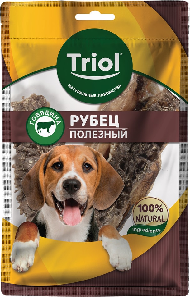 Лакомство для собак Triol Рубец говяжий полезный 30г (упаковка 3 шт.)