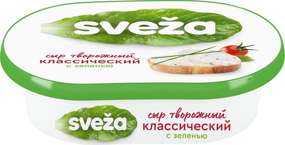 Сыр творожный Sveza с зеленью 60% 150г