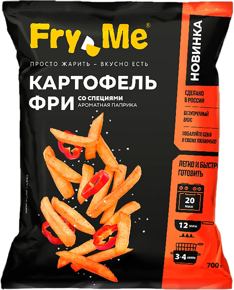 Отзывы о Картофеле фри Fry Me Ароматная паприка 700г