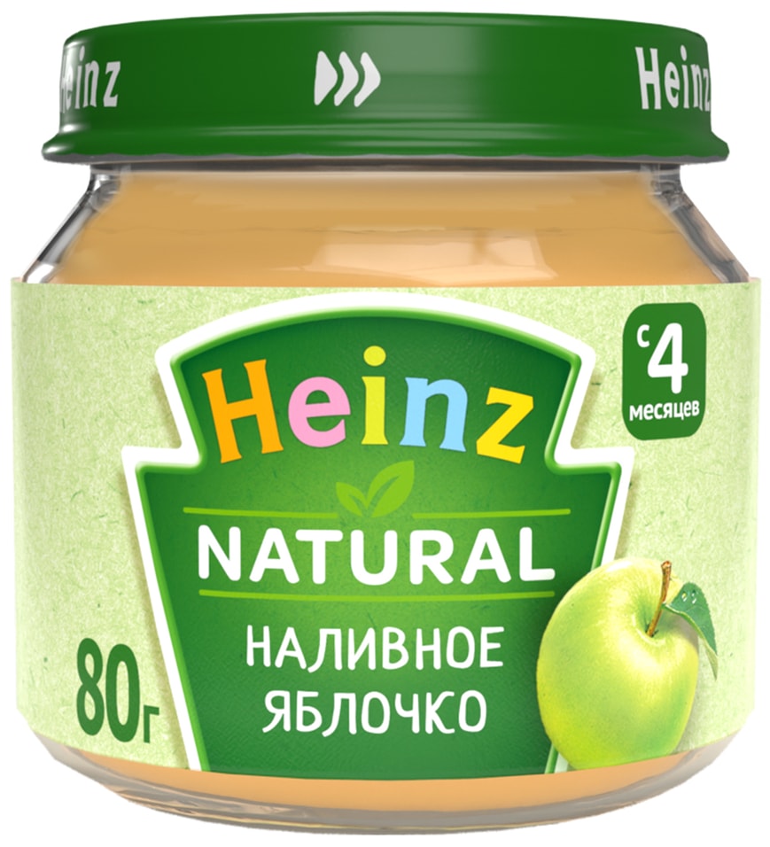 Пюре Heinz Наливное яблочко с 4 месяцев 80г