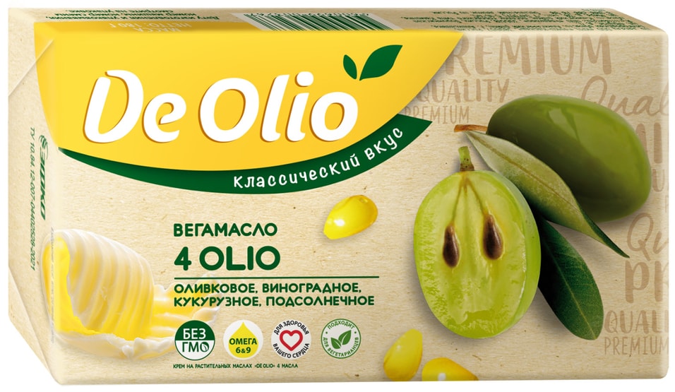Крем De Olio 4 масла 72.5% 180г - Vprok.ru Перекрёсток