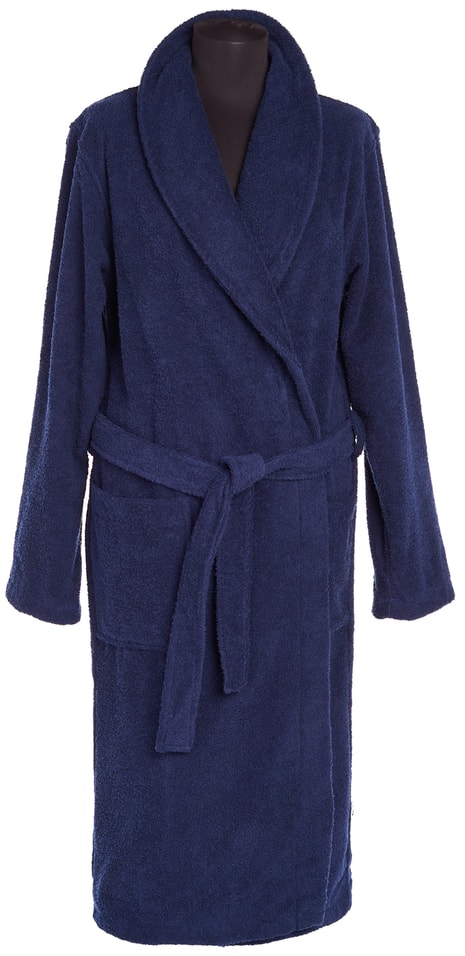 Халат Wellness SPA махровый размер M синий