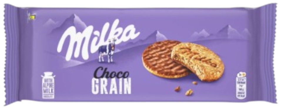 Печенье Milka Choco Grains 126г - Vprokru Перекрёсток 250₽
