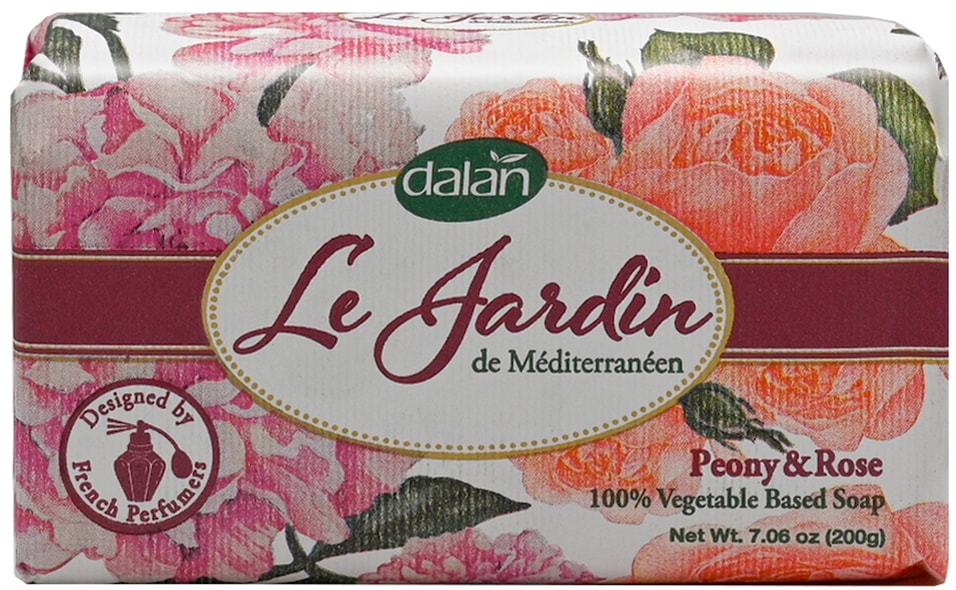 Мыло парфюмированное Dalan Le Jardin с ароматом Пиона и розы 200г