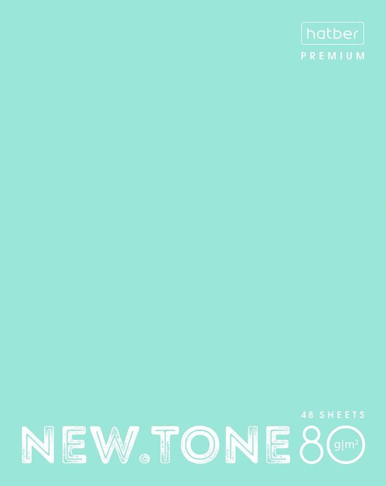 Тетрадь общая Hatber Premium Newtone pastel мята А5 В клетку 48л