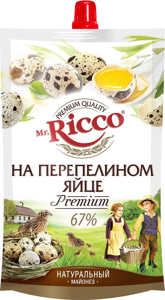 Майонез Mr. Ricco на перепелином яйце 67% 220мл