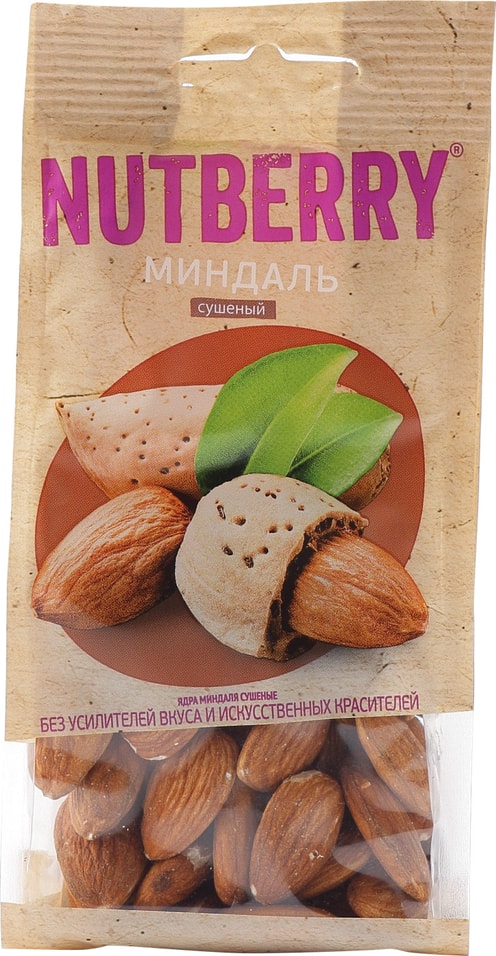 Миндаль Nutberry сушеный 100г от Vprok.ru