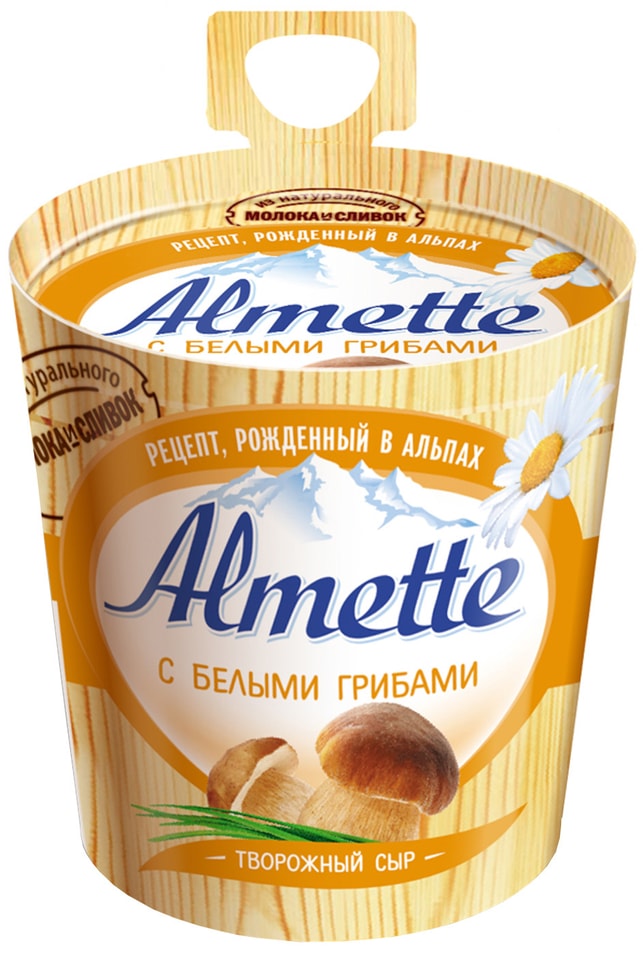 Сыр творожный Almette с белыми грибами 60% 150г от Vprok.ru
