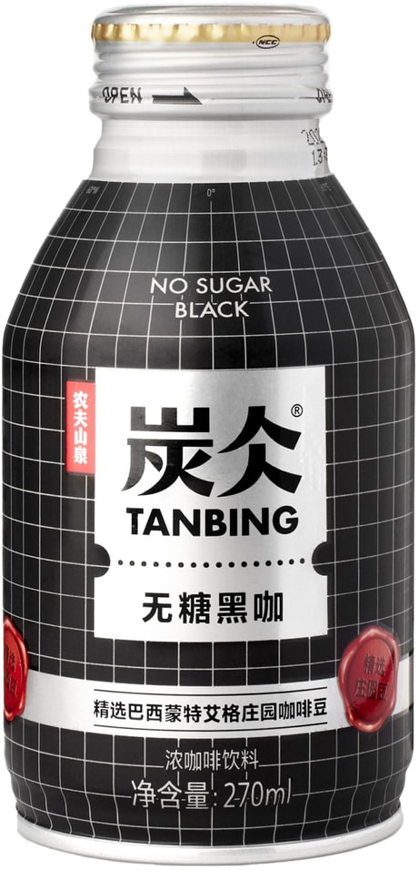 Напиток кофейный Tanbing кофе черный без сахара 270мл