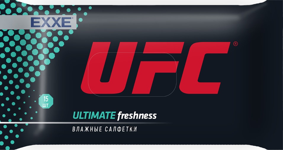 Салфетки влажные EXXE UFC Ultimate freshness 15шт от Vprok.ru