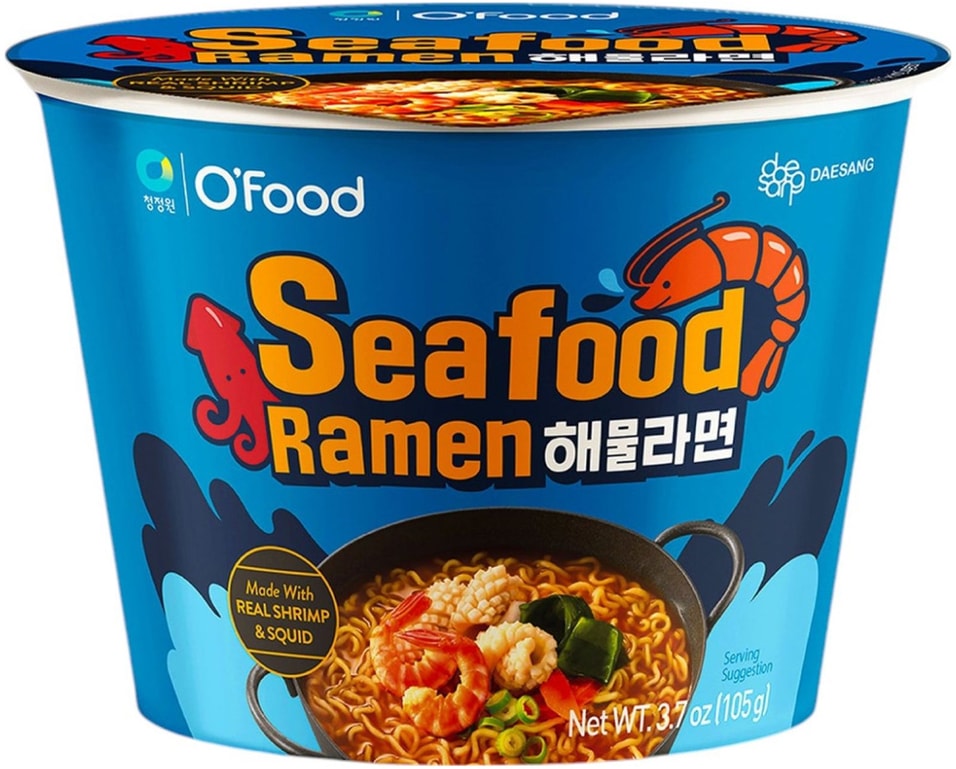 Лапша O Food со вкусом Морепродуктов 102гс доставкой!