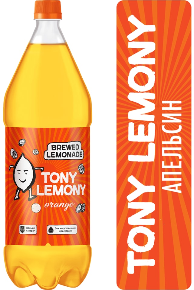 Напиток Tony Lemony Апельсин 1.5л