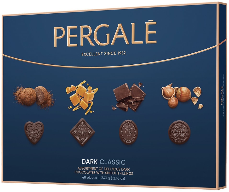 Набор конфет Pergale из темного шоколада 343г