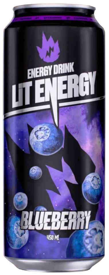 Напиток Lit Energy энергетический Черника 450мл