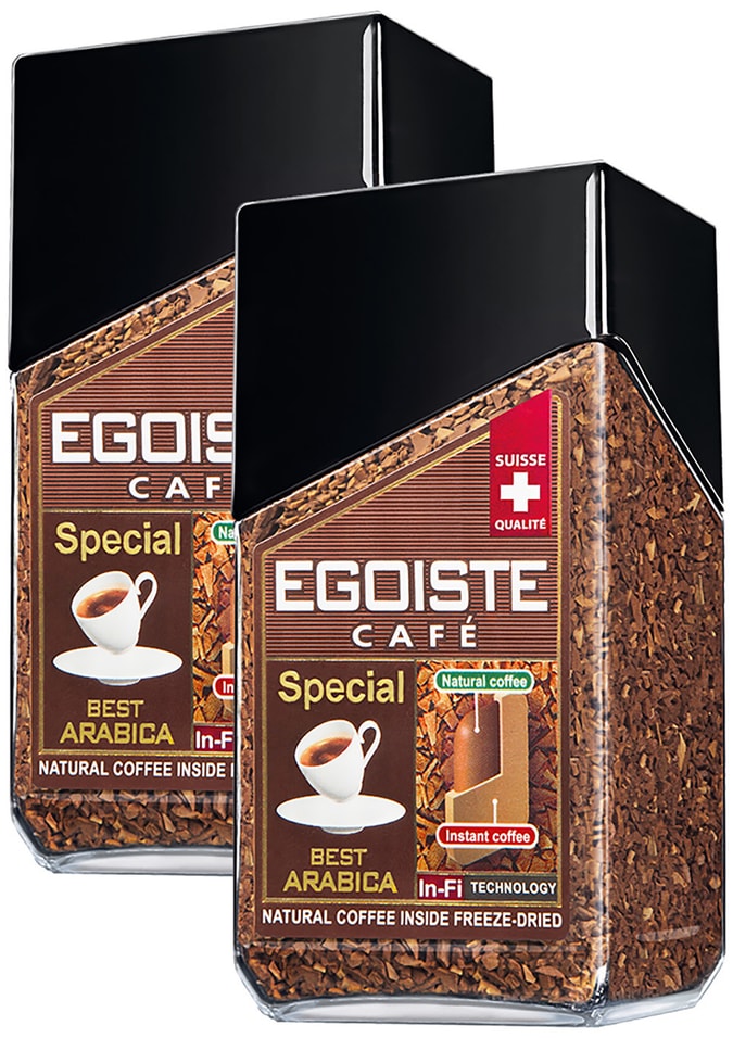 Кофе молотый в растворимом Egoiste Special 100г (упаковка 2 шт.)