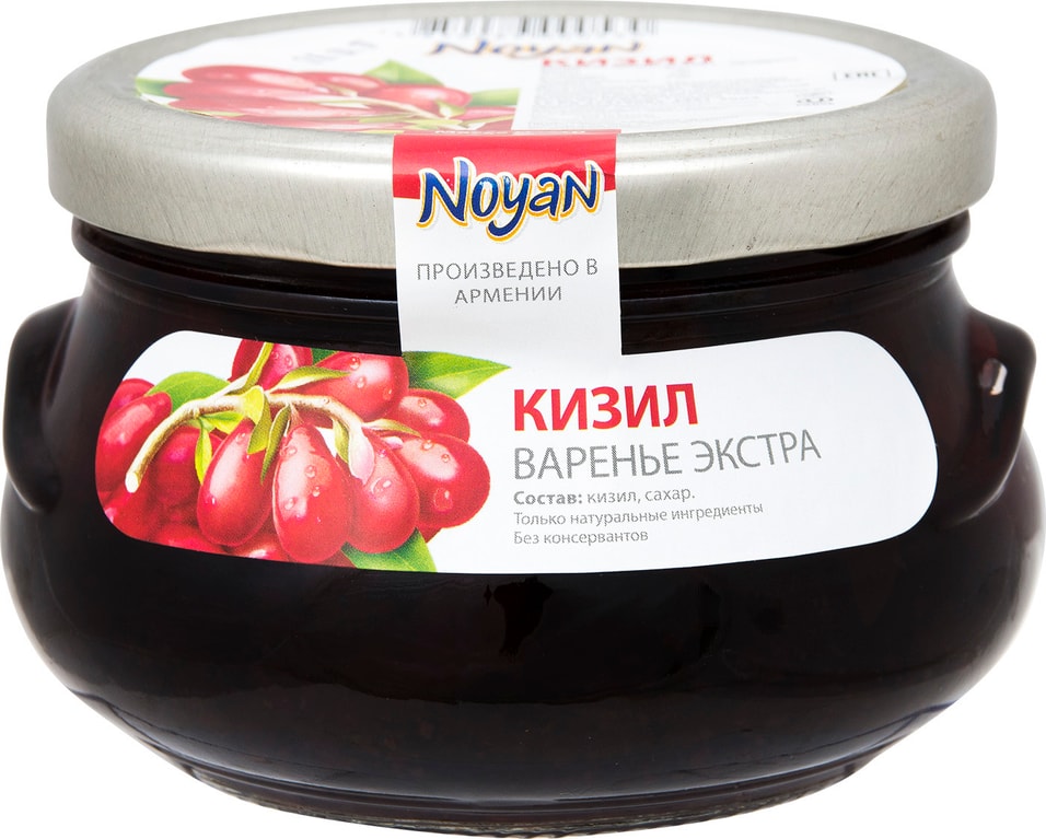 Варенье Noyan Кизил Экстра 450г от Vprok.ru