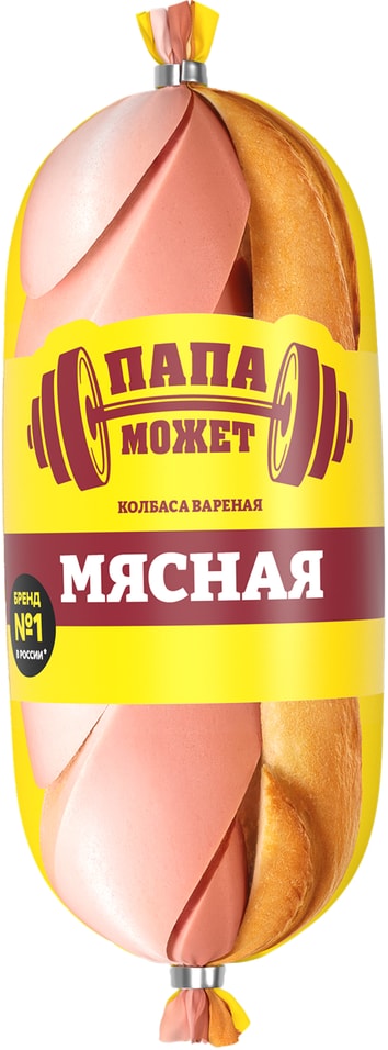 Колбаса Папа может Мясная вареная 500г Закажите онлайн 250₽