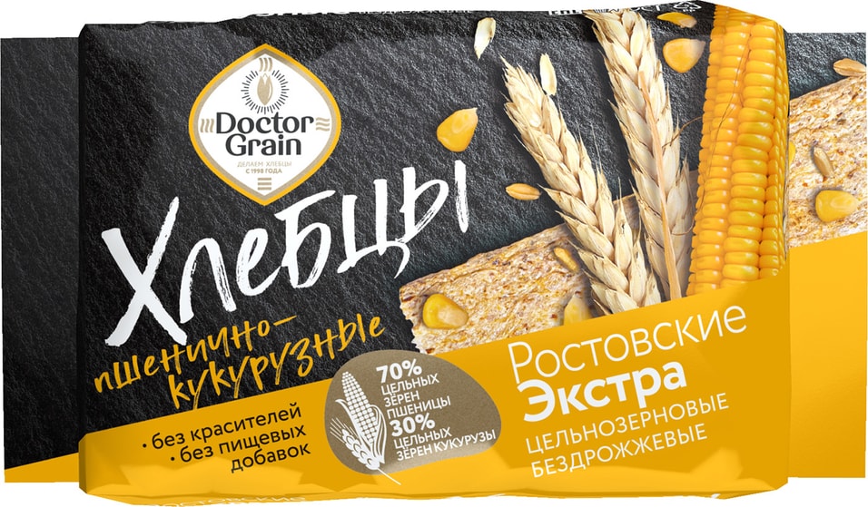 Хлебцы Doctor Grain Ростовские Экстра Пшенично-кукурузные 60г