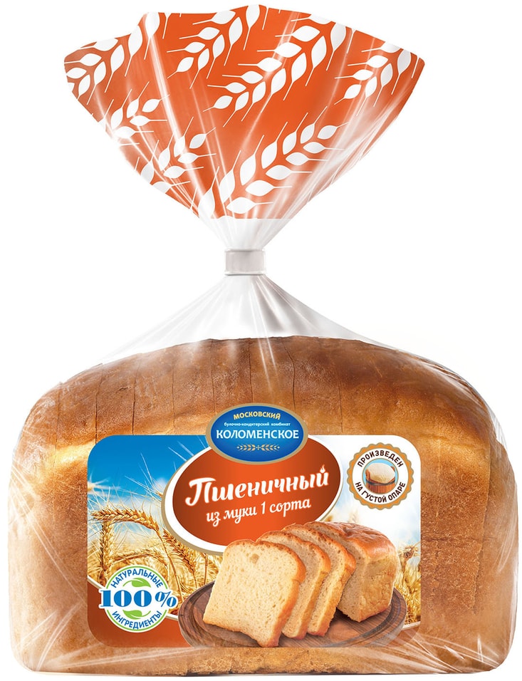Хлеб Коломенский Пшеничный формовой 380г от Vprok.ru