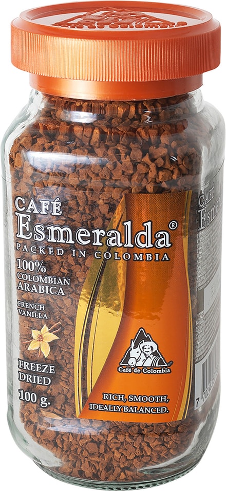 Кофе Esmeralda Сублимированный французская ваниль 100г