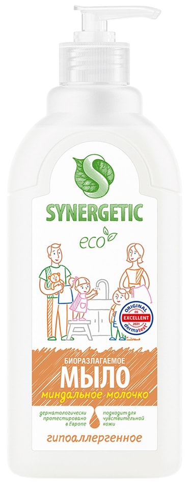 Мыло жидкое Synergetic Миндальное молочко 500мл 149₽