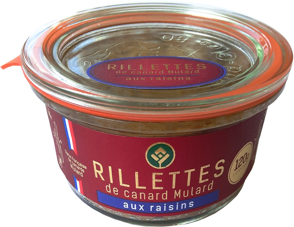 Риет Галерея вкуса из мяса утки с изюмом 120г