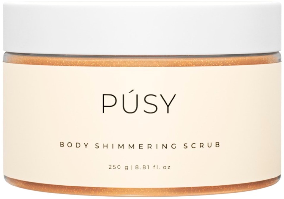 Скраб для тела Pusy Body Shimmering Scrub мерцающий 250мл
