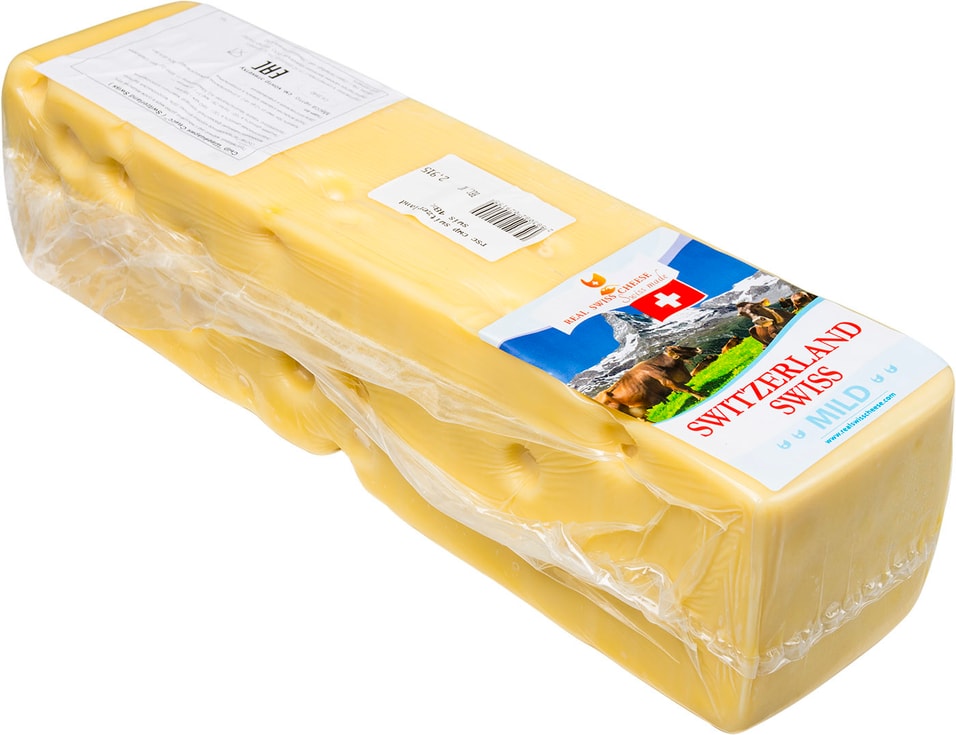 Сыр Real Swiss Cheese Switzerland Mild 48% 0.1-0.3кг