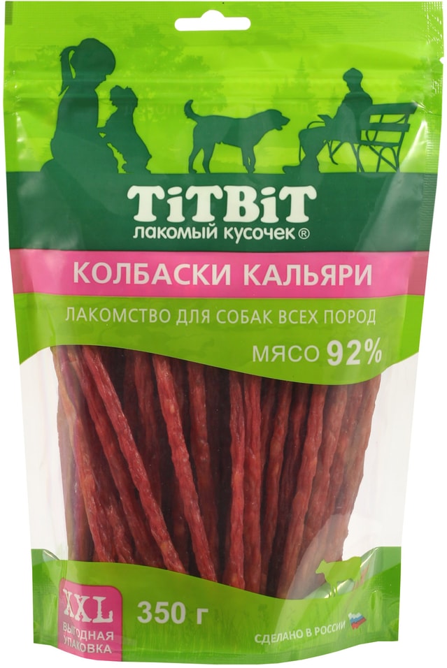 Лакомство для собак TiTBiT Колбаски Кальяри XXL 350г