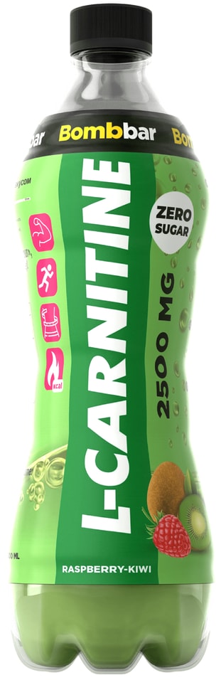 Напиток Bombbar L-Carnitine Малина-Киви 500мл