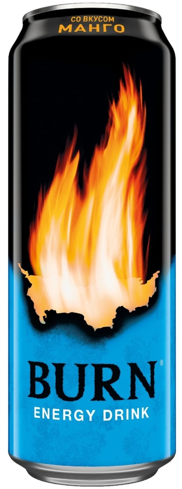 Напиток энергетический Burn Манго 330млс доставкой!