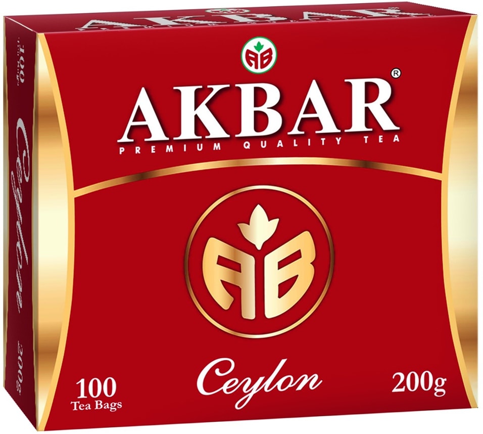 Чай черный Akbar Ceylon 100*2г от Vprok.ru